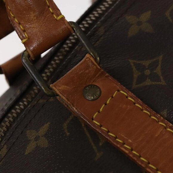 LOUIS VUITTON Monogram Keepall 55 Boston Bag M41424 LV Auth MY056 - Picture 12 of 16